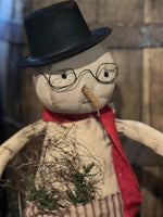 #DAWW18 Primitive Snowman ⛄️ "Simon" 🤓 (Handmade in USA) glasses