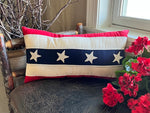 F2BP  Vintage Stars & Stripes Bolster Pillow 🇺🇸