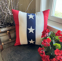 F2MP  Vintage Stars & Stripes Pillow  16x16 🇺🇸