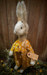 #RMS77  Willow Bunny 🐰Holding Basket Wearing Yellow Dotted Dress