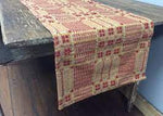 RQ15R  Crestwood Red,Tan,Mustard Woven Textile
