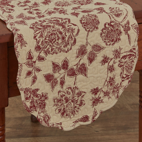 124-13  Rustic Floral Table Runner 13x54