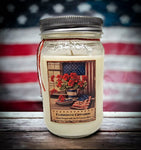 #AMTRJAR16 Farmhouse Cinnamon Mason Jar Candle-16oz