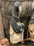 DAW-CRW  Primitive "Mrs Crowley" Crow Doll (MADE IN USA)