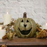 #WS221217 Olive Green 8In Big Mouth Pumpkin