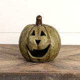 #WS221217 Olive Green 8In Big Mouth Pumpkin