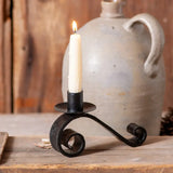 #G2402 Wrought Iron Curled Candle Holder