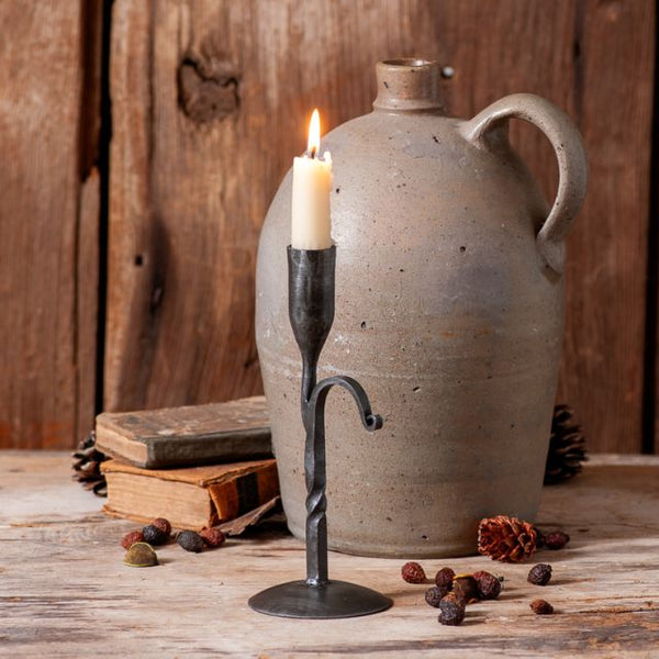 #G2423 Primitive Wrought Iron Candle Holder