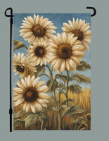 #GF-2527 "White Sunflowers" Garden Flag