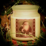 #SCAPO18 "Olde Santa Cinnamon" 18oz Frosted Apothecary Jar Candle