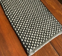 RQ27BTPM  Cottage Weave Black/Tan Placemat 14x18In