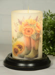 #CRD-GBS Primitive Garden Boot Sunflower Vanilla Wax Candle Sleeve