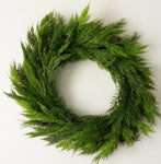 #WR989  Realistic Cedar Wreath  28x5x28In