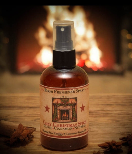 #COZYRSP4  "Cozy Christmas Spices" 4oz Room Spray