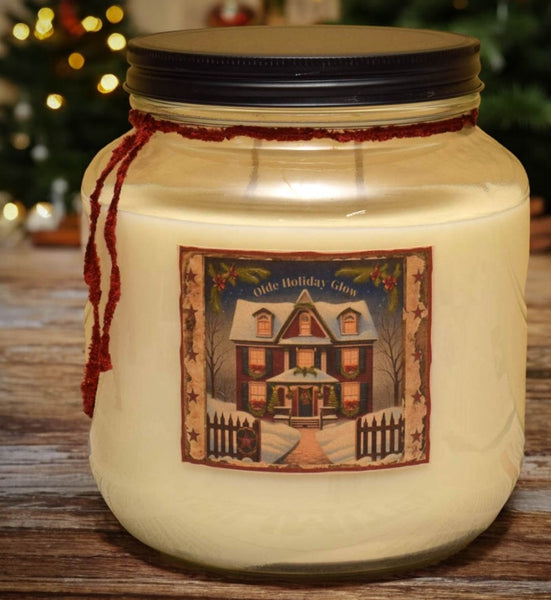 #JOHG64 "Olde Holiday Glow" 64oz Soy Jar Candle