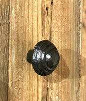 #200252 Small Aged Black Vintage Mason Knob