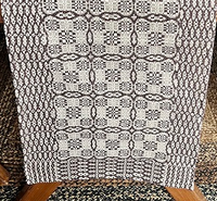 #RQ102CH  Saratoga Weave - Chocolate & Linen