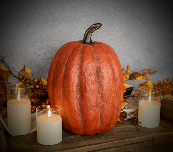 3292O 14Inch Orange Tall Pumpkin