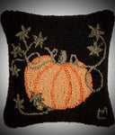 #B04A Cinderella Pumpkin 14x14In Hooked Pillow