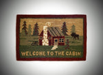 #965CBN "WELCOME TO THE CABIN" 2''X3' Rug