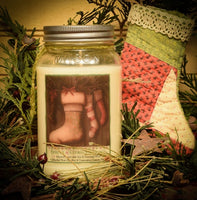 #SPC24 "Spruce and Citrus Stockings" 24oz Soy Jar Candle