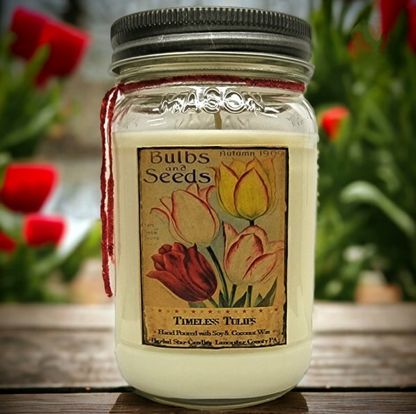 #TULPJAR16 "Timeless Tulips" 16oz Soy Jar Candle