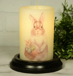 6VP-BBE/V  6In Bunny 🐰 Basket Eggs Candle Sleeve Vanilla