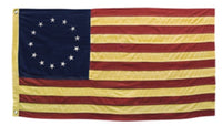 #FL05 Primitive Betsy Ross Flag 32"x58"