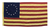 #FL07 Primitive Betsy Ross Flag 17"x 28"