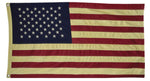 #FL03 Primitive Aged American Flag 32"x58"