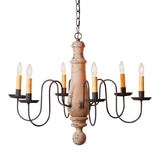 #9148H Large Wooden Norfolk Chandelier Hartford Colors (Made In USA)