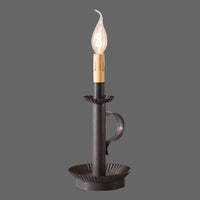 #825KB Primitive Kettle Black Electric Candlestick Accent Light