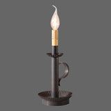 #825KB Primitive Kettle Black Electric Candlestick Accent Light