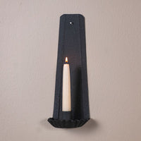 #K24-40BK Gristmill Candle Sconce in Textured Black