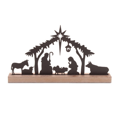 #98883 Holy Family Nativity Scene With Animals
