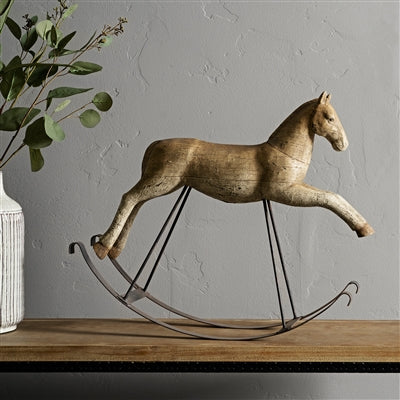 #82717MR  Primitive Rocker Horse