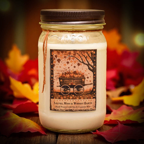 HSC16FL Herbal Star "Falling Leaves"  16oz Soy Jar Candle