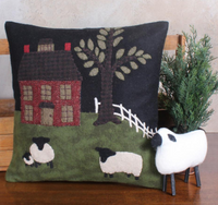 #PL425025  "Green Pastures" Wool Felt Pillow
