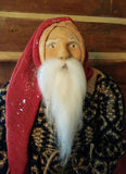 #A270 2026 Signed ARNETT'S Santa With Pottery Jug & Lantern