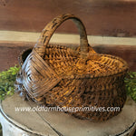 #LMB-25 Primitive "Desert Brown" Strawberry Basket MADE IN THE USA!