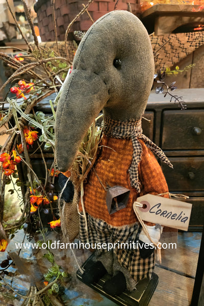 #RAMCORN  Tattered N' Torn "CORNELIA" Crow