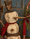 #DJMS Primitive Snowman "JAMES" By Dawn's Attic Treasures