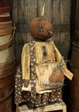 #BTT-DAW Primitive "BETTY" Pumpkin By Dawn's Attic Treasures