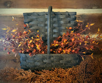#BH1B Primitive Black Basket With Hoop