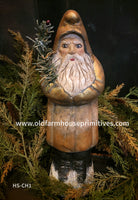 #HS-CH1 Handmade Chalkware Belsnickel by Holly Schmidt