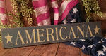 #AMR-CT "AMERICANA" 24"x 4.5" Sign MADE IN AMERICA!