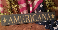 #AMR-CT "AMERICANA" 24"x 4.5" Sign MADE IN AMERICA!