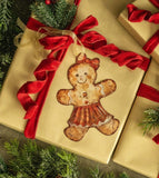 #591247 Gingerbread Girl Metal Ornament - 6.75In