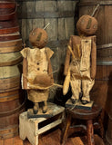 #PTC-DAW Primitive "PATCHES"  Pumpkin Doll By Dawn's Attic Treasures