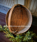 #TAE14-M Primitive Large Mustard Egg Basket MADE IN THE USA!